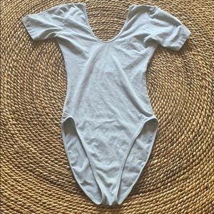 American Apparel Light Gray Bodysuit